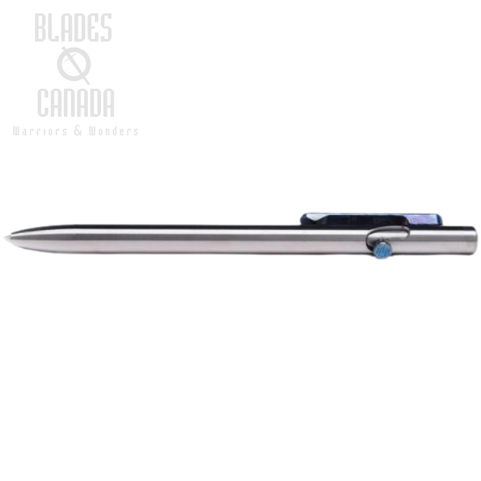 (image for) Tactile Turn Slim Bolt Action Pen Standard - Titanium w/ Timascus Bolt & Clip